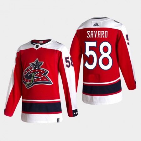 Pánské Hokejový Dres Columbus Blue Jackets Dresy David Savard 58 2020-21 Reverse Retro Authentic